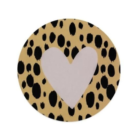 sticker okergeel hart