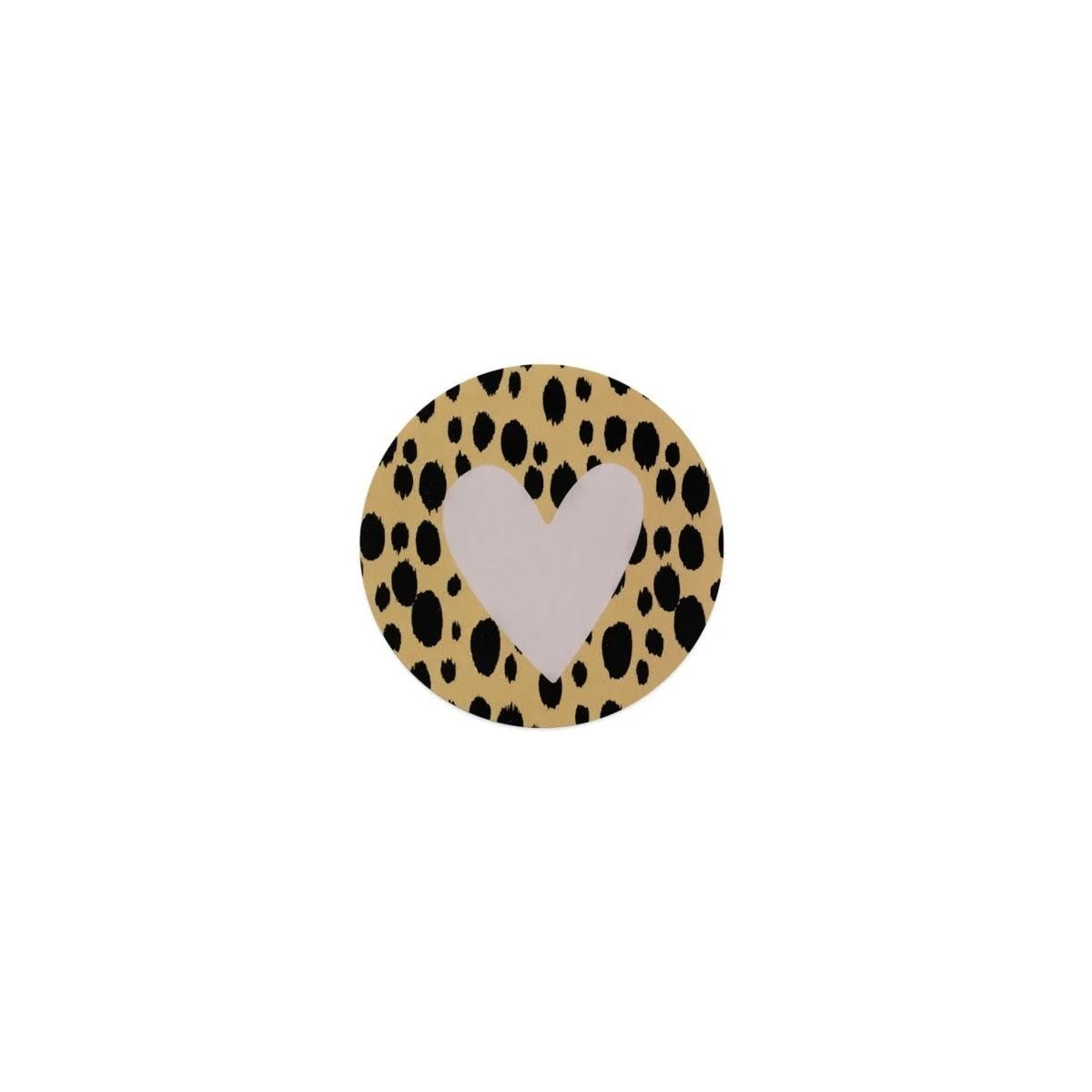 sticker okergeel hart