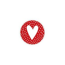 sticker rood stipjes