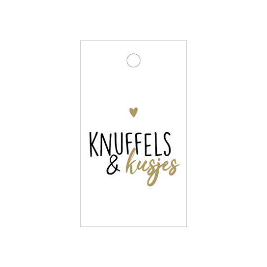 kadolabel knuffels kusjes
