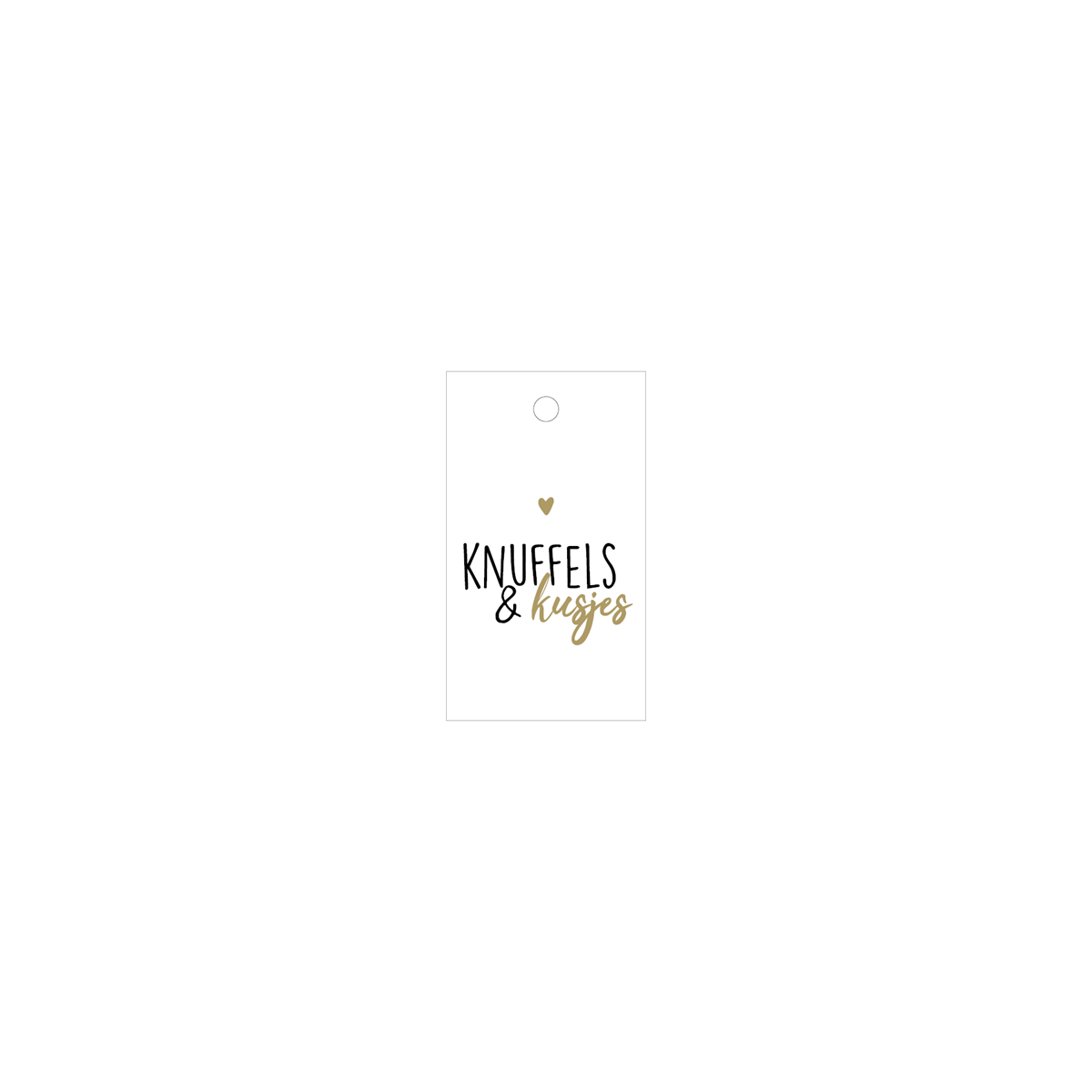 kadolabel knuffels kusjes