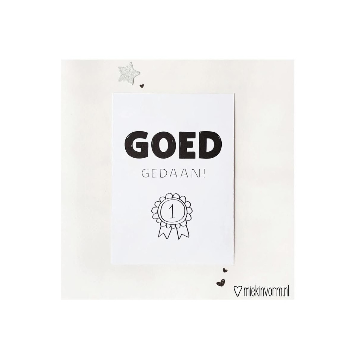 kaart goed gedaan