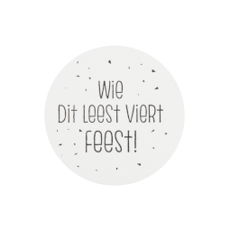 sticker leest feest