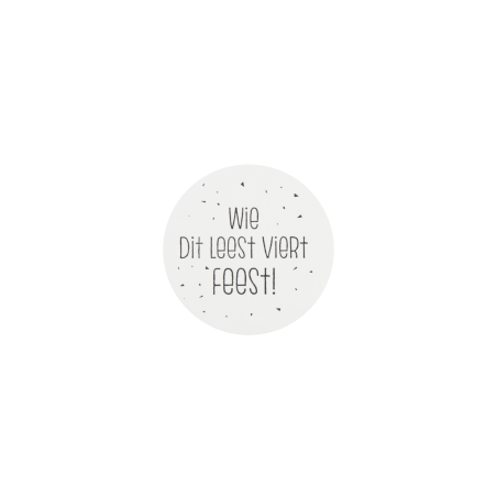 sticker leest feest
