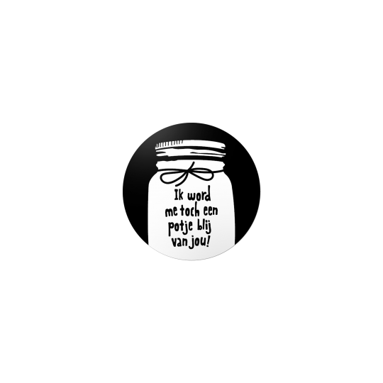 sticker potje blij
