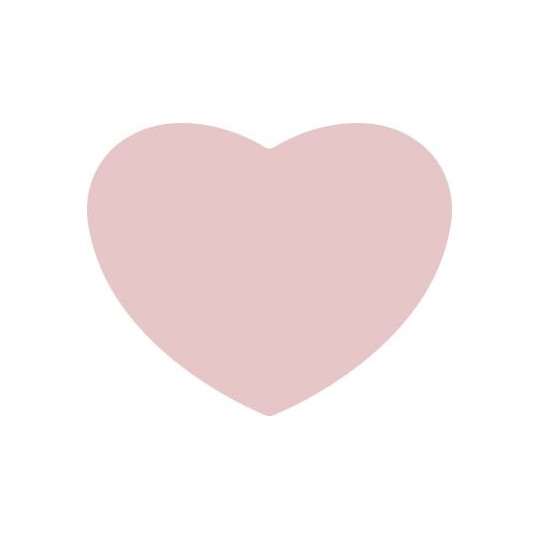 sticker hart lichtroze