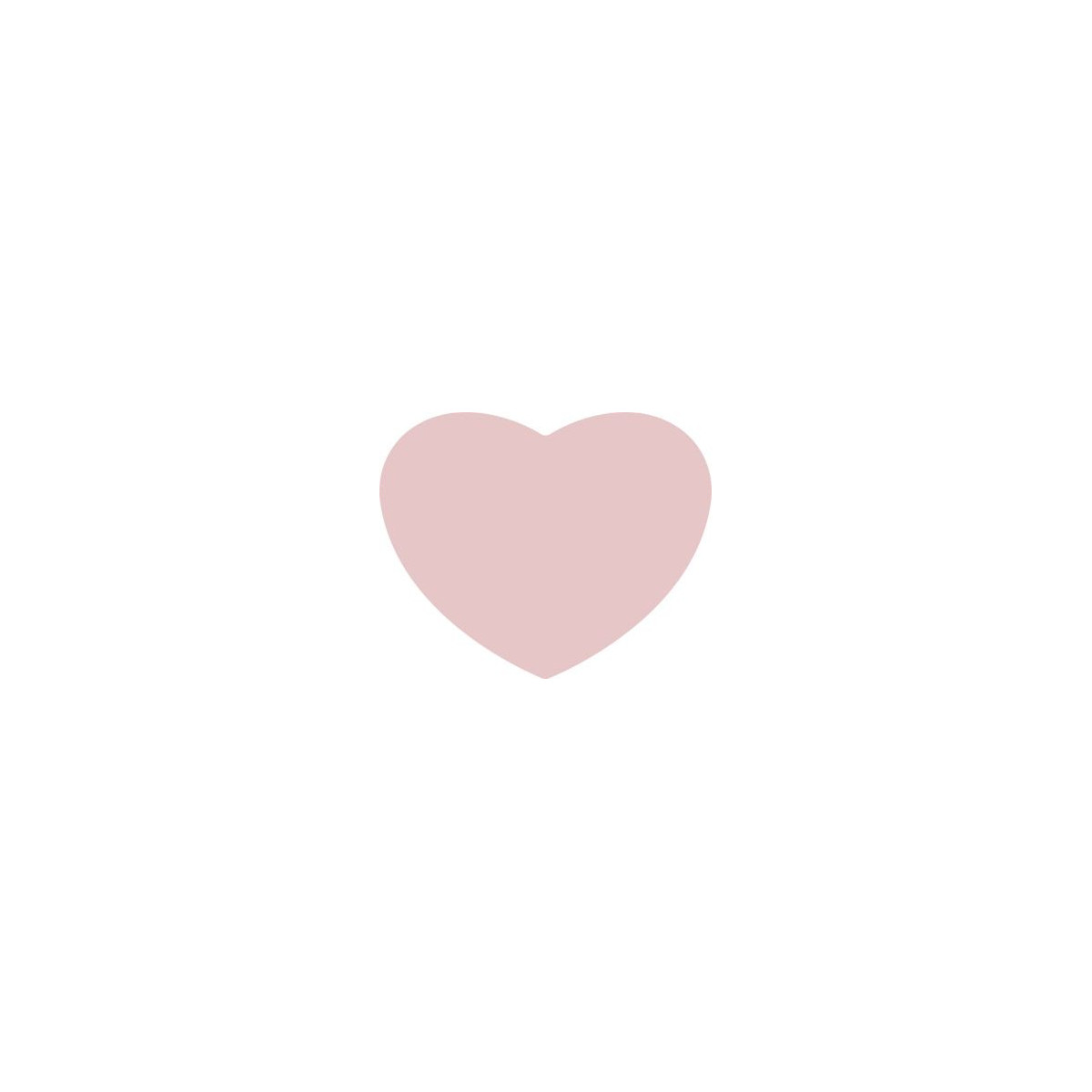 sticker hart lichtroze