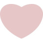 sticker hart lichtroze