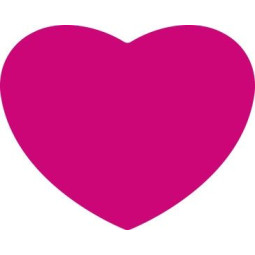 sticker hart roze