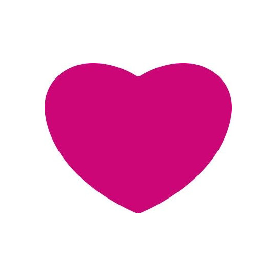 sticker hart roze