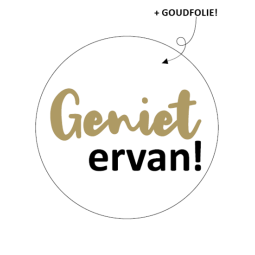 sticker geniet ervan