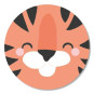 sticker tijger gezicht