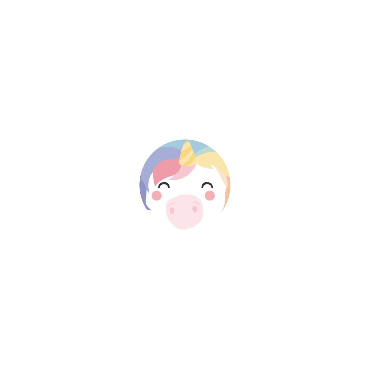 sticker unicorn gezicht
