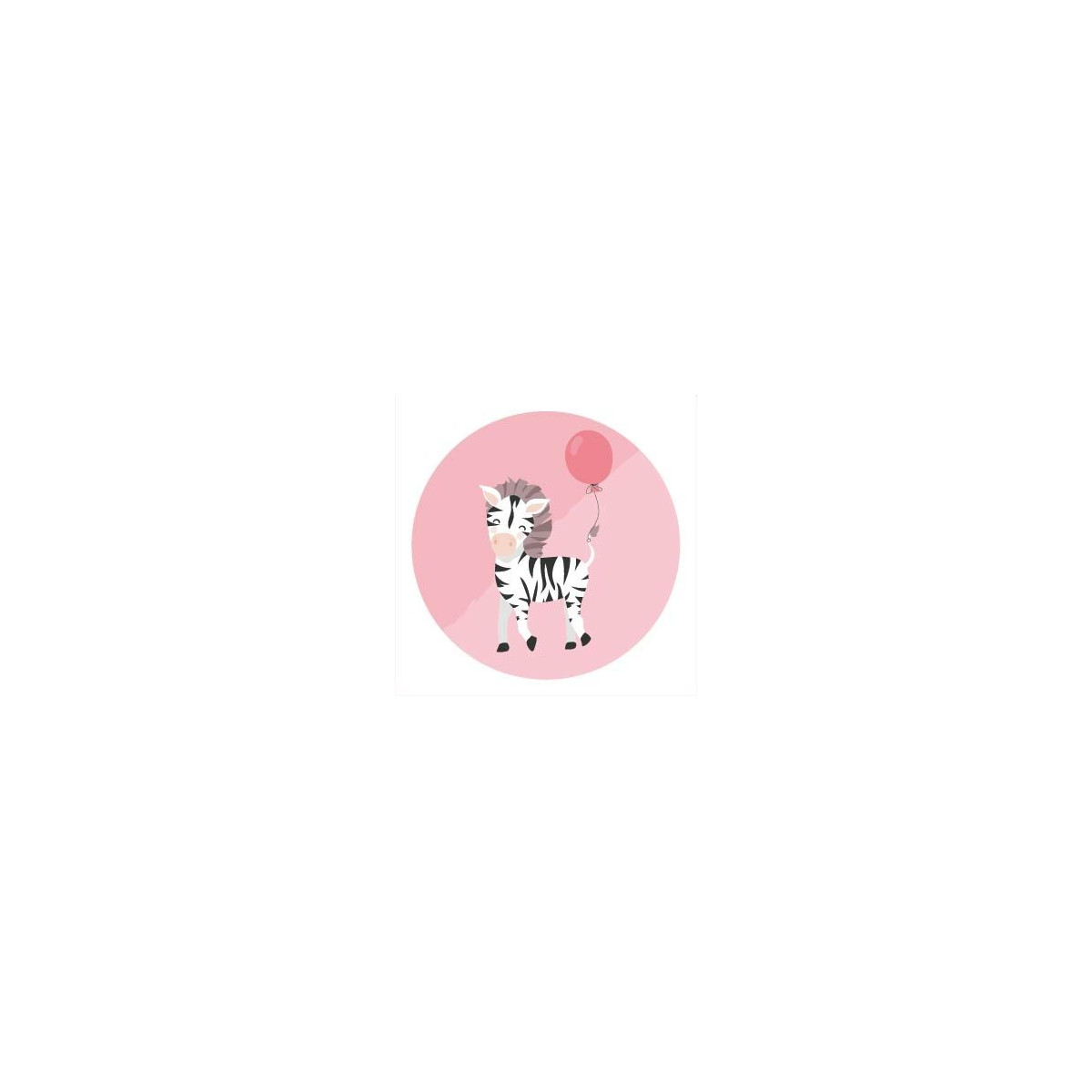 sticker zebra ballon