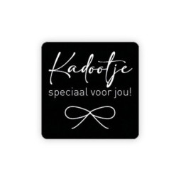 sticker vierkant kadootje
