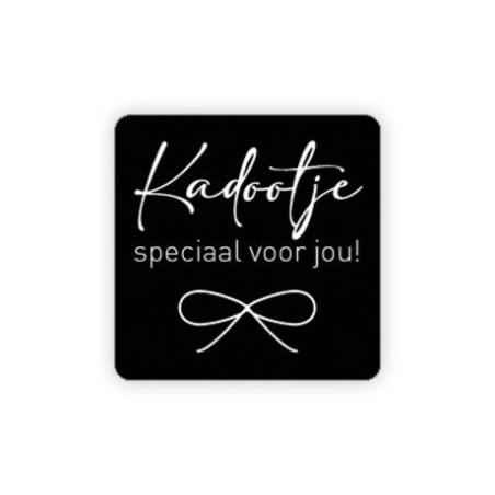 sticker vierkant kadootje