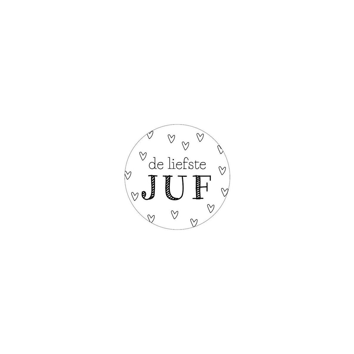 sticker liefste juf