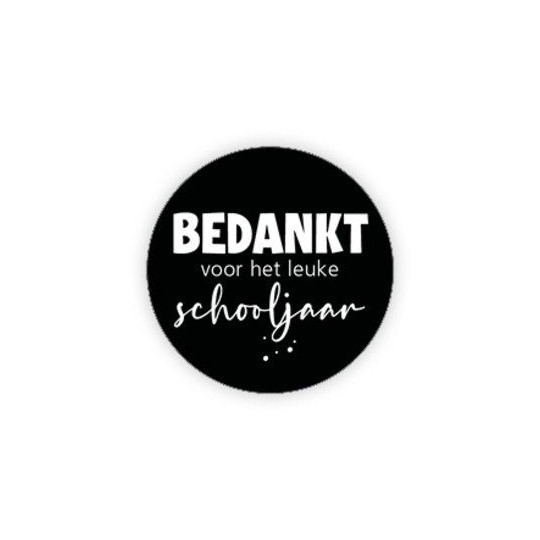 sticker bedankt leuke schooljaar