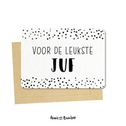 kaart leukste juf