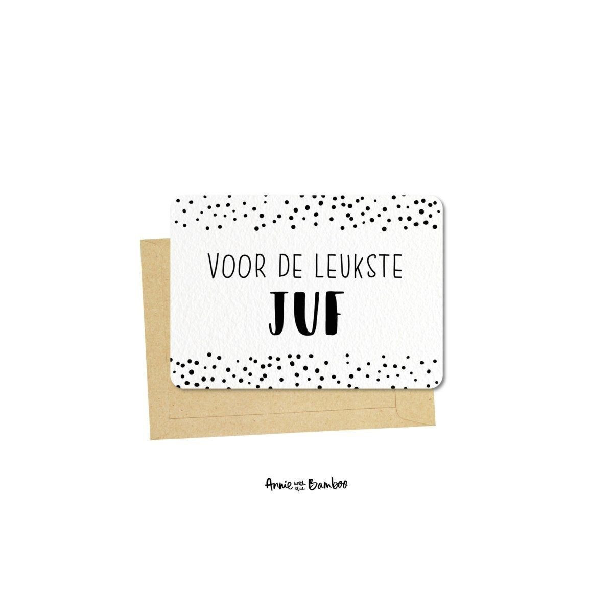 kaart leukste juf