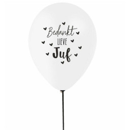 ballon bedankt lieve juf