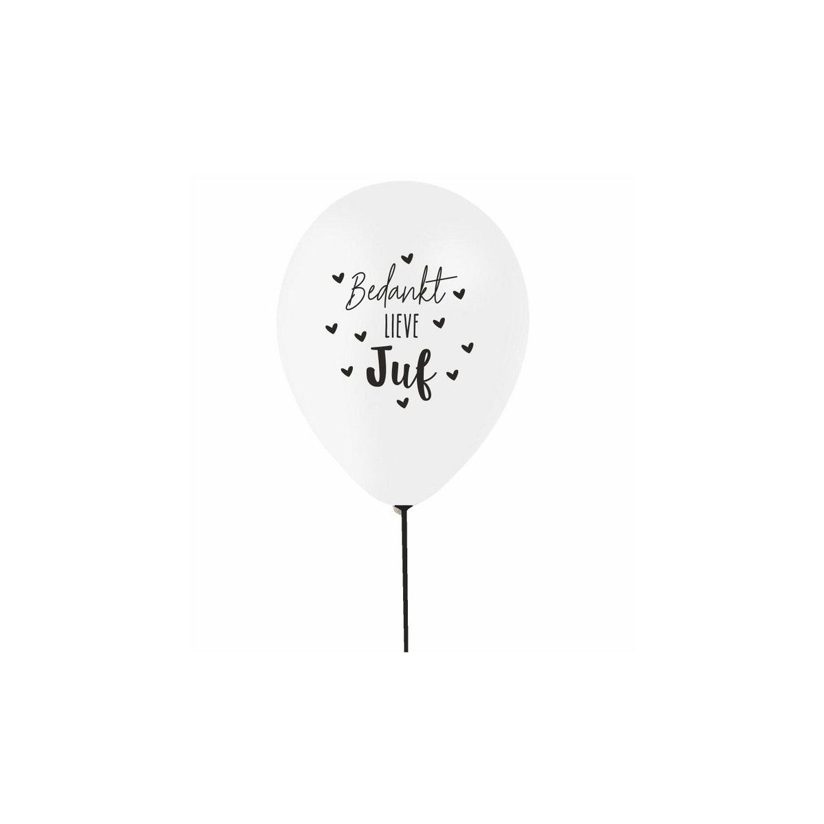 ballon bedankt lieve juf