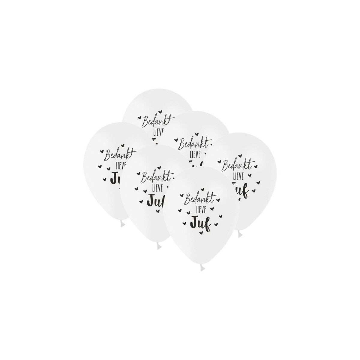 ballon bedankt lieve juf