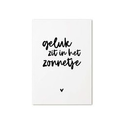 kaart geluk zonnetje