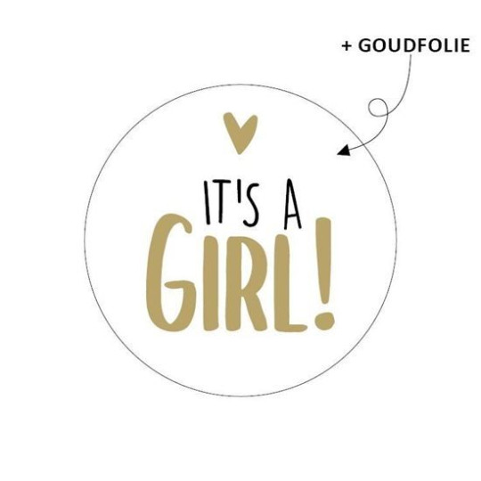 sticker it's a girl