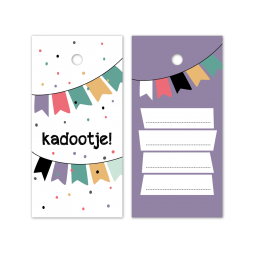 kadolabel kadootje slinger kleur