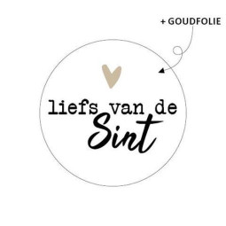 sint sticker liefs hartje