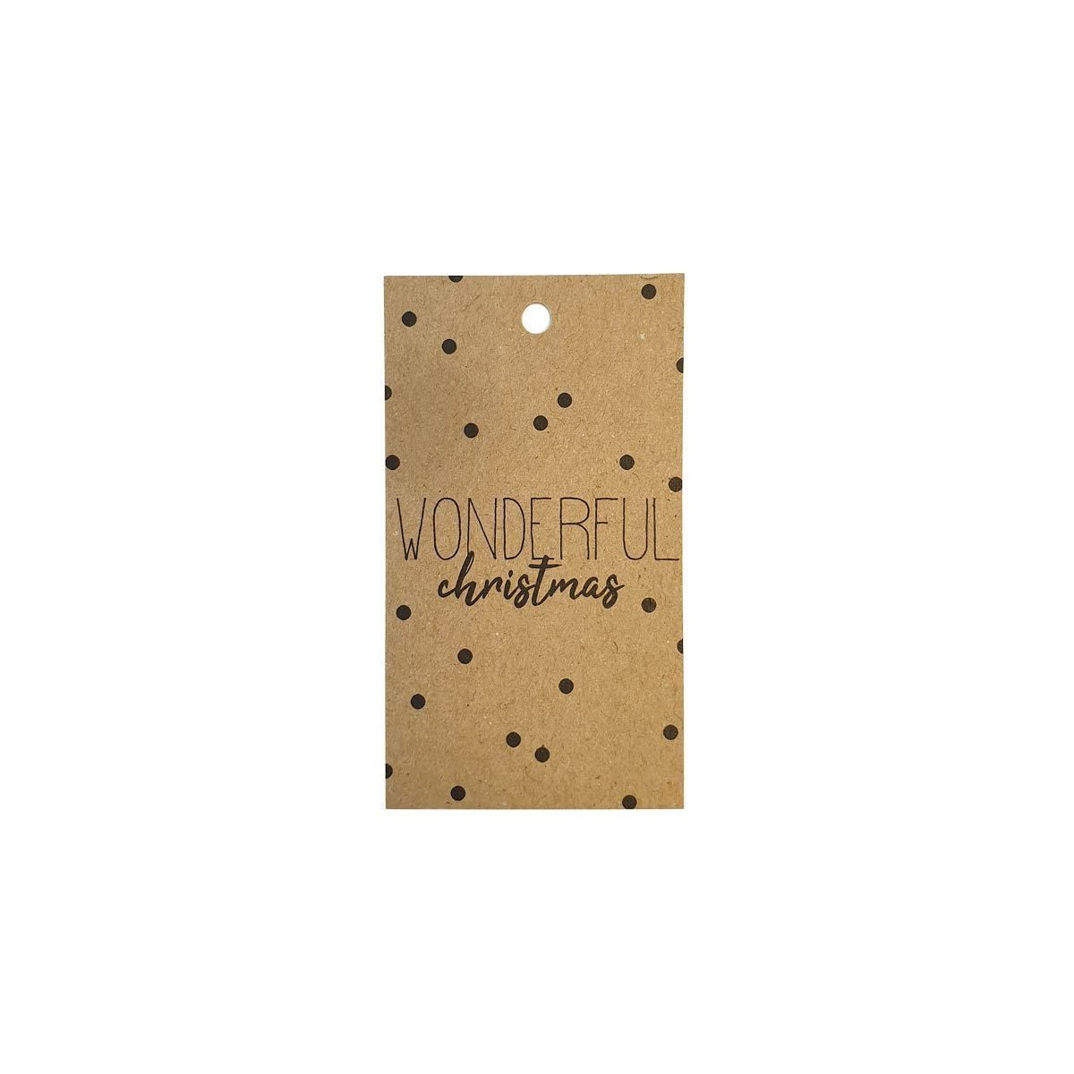 kadolabel wonderful christmas kraft
