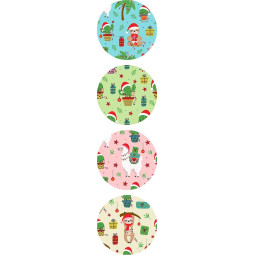 kerst sticker mix kerstdieren