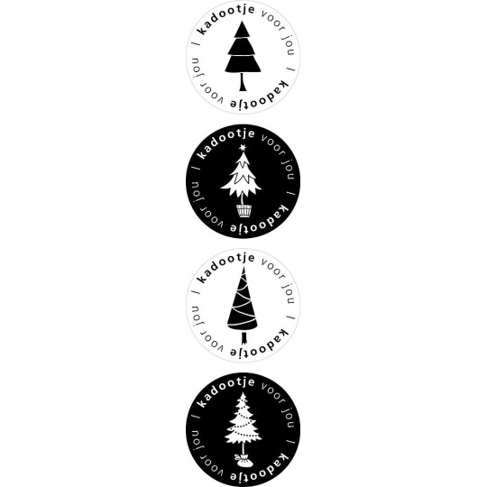 stickermix kerstboom