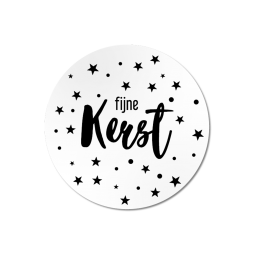 sticker fijne kerst