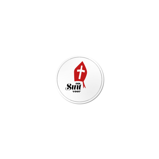 sticker mijter van sint
