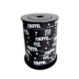 lint knuffel kus zwart wit