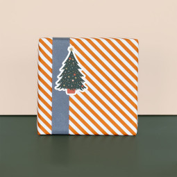 sticker kerstboom figuur