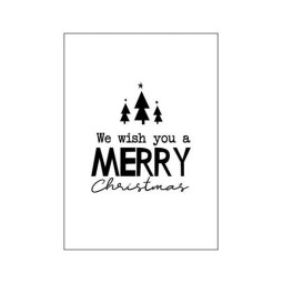 kaart we wish merry christmas