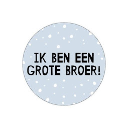 sticker grote broer blauw