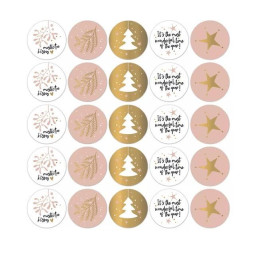 kerststickers warm