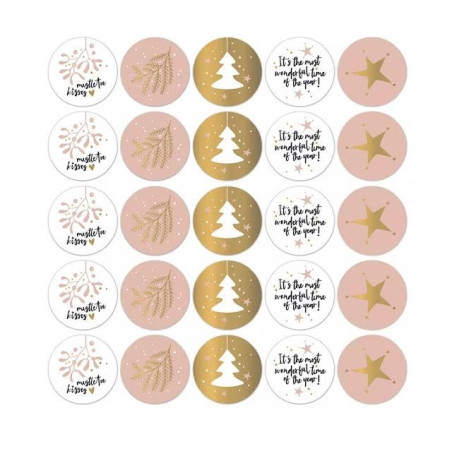 kerststickers warm