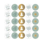 kerststicker cool illustraties