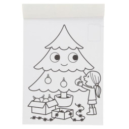 eerste kleurblok kerstmis
