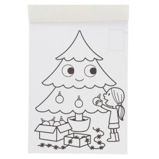 eerste kleurblok kerstmis