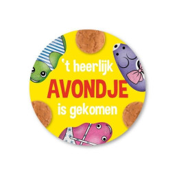 sinterklaas sticker heerlijk avondje