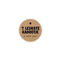 sticker kraft leukste kadootje