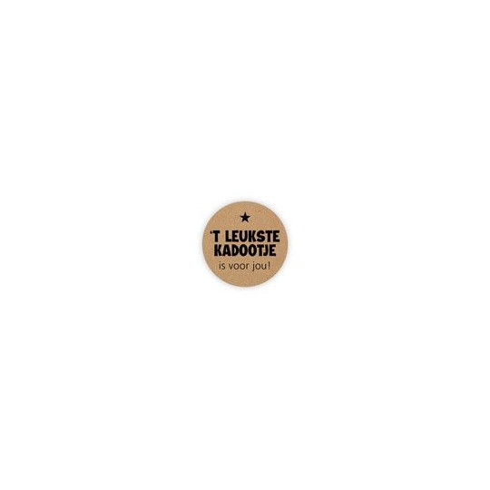 sticker kraft leukste kadootje