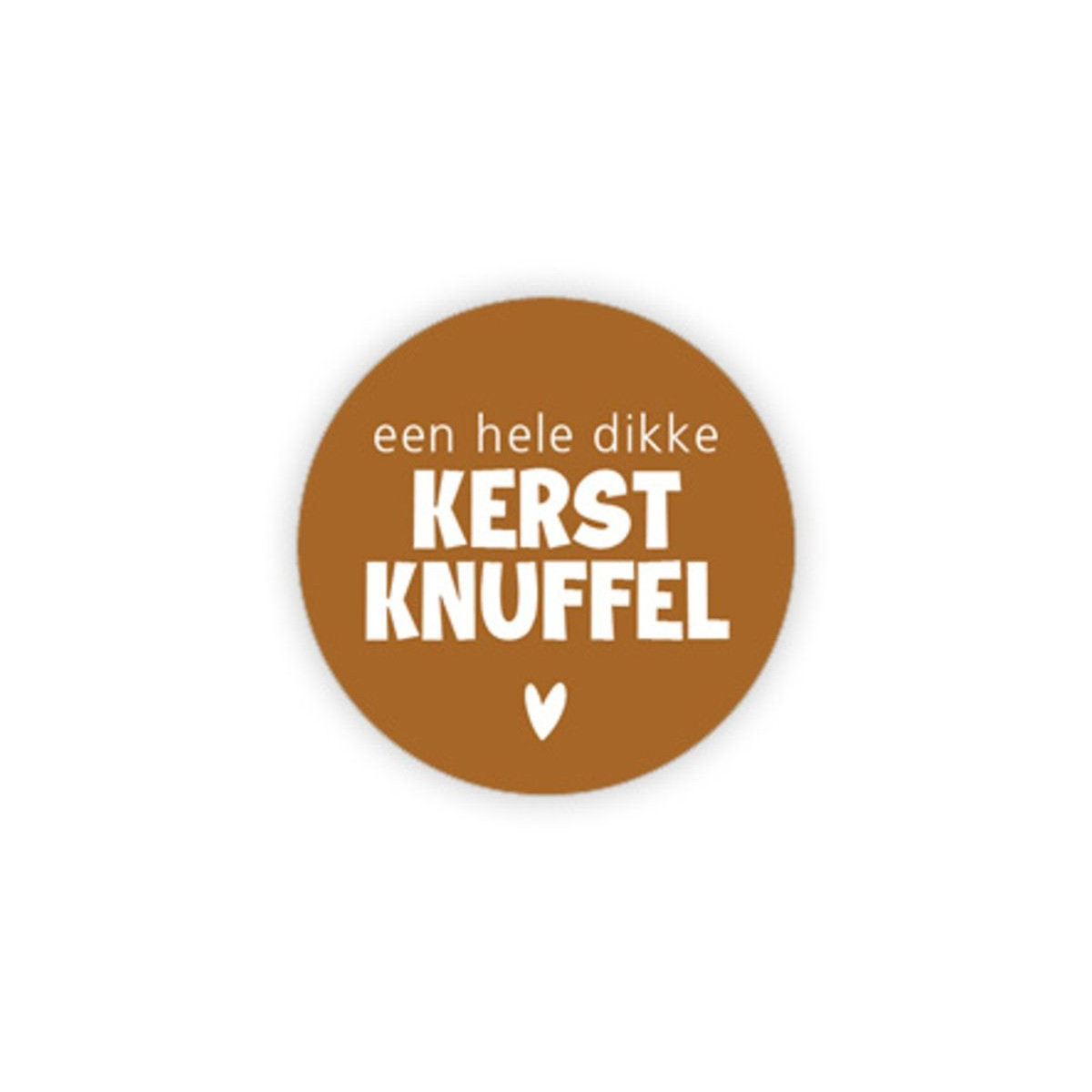 sticker dikke kerstknuffel
