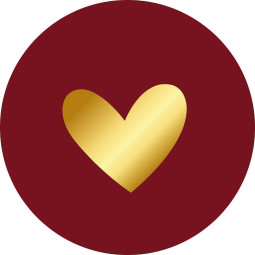 sticker bordeaux hart